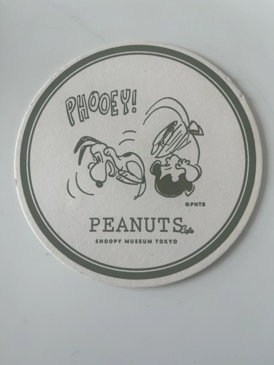 Peanuts Cafe Snoopy Museum Tokyo Paper Coaster