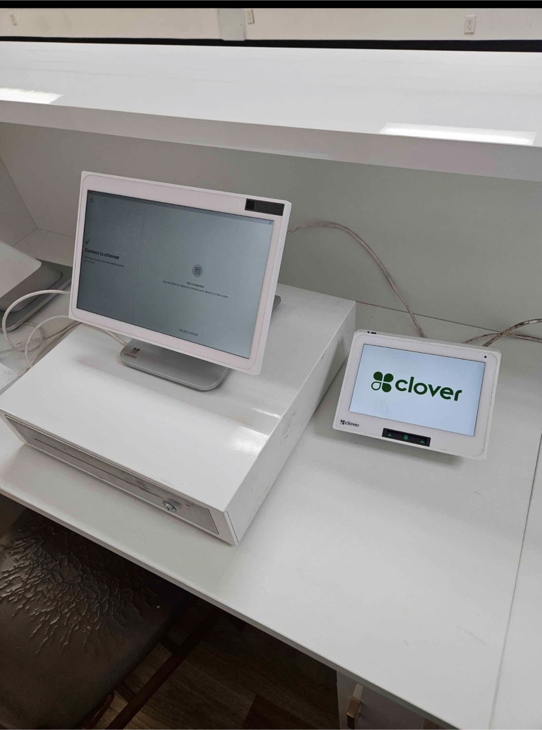 Clover POS System Station with Cash Drawer