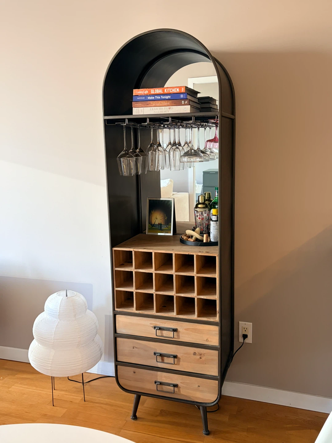 Industrial Style Bar Cabinet