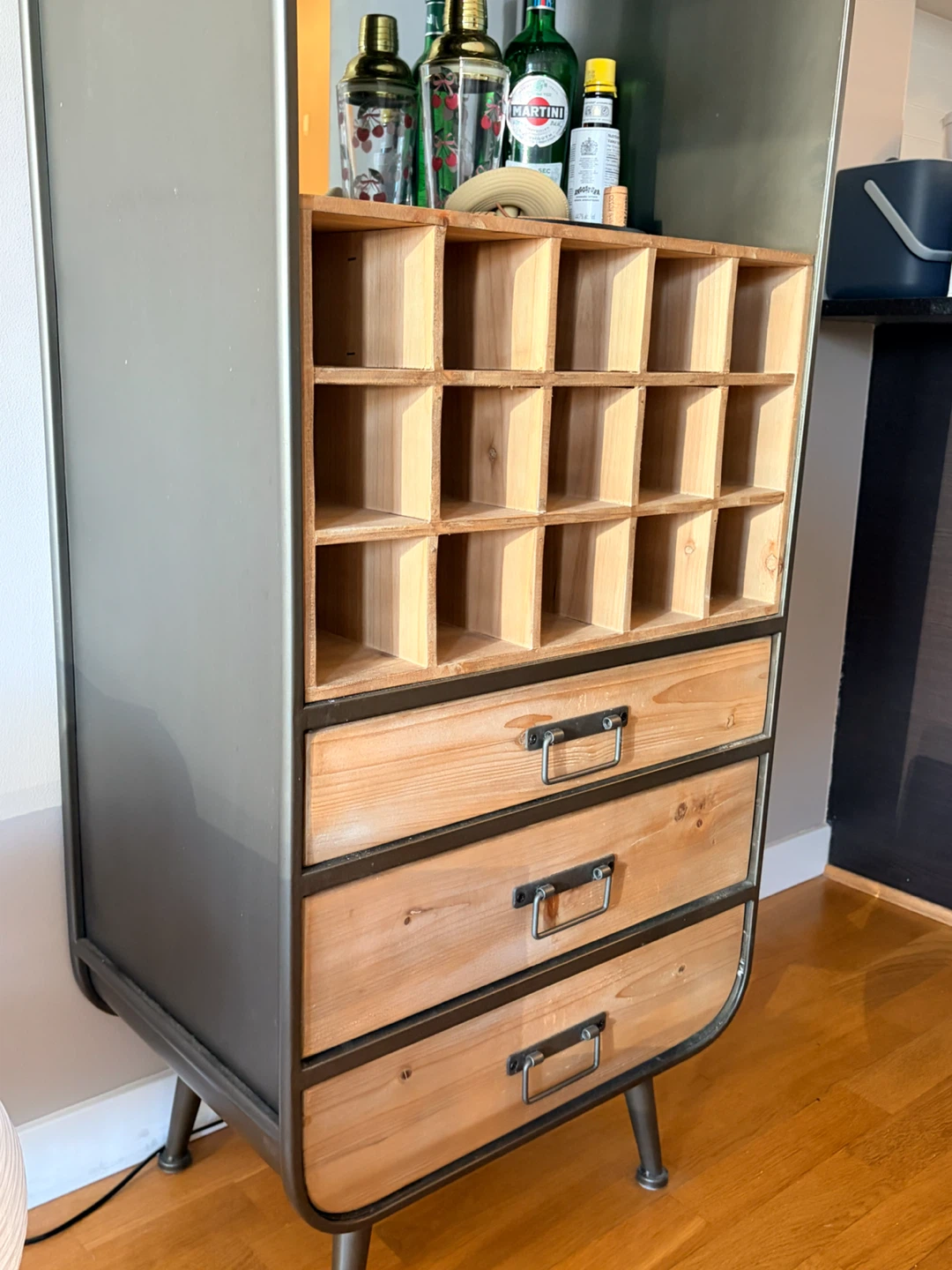 Industrial Style Bar Cabinet - photo 2