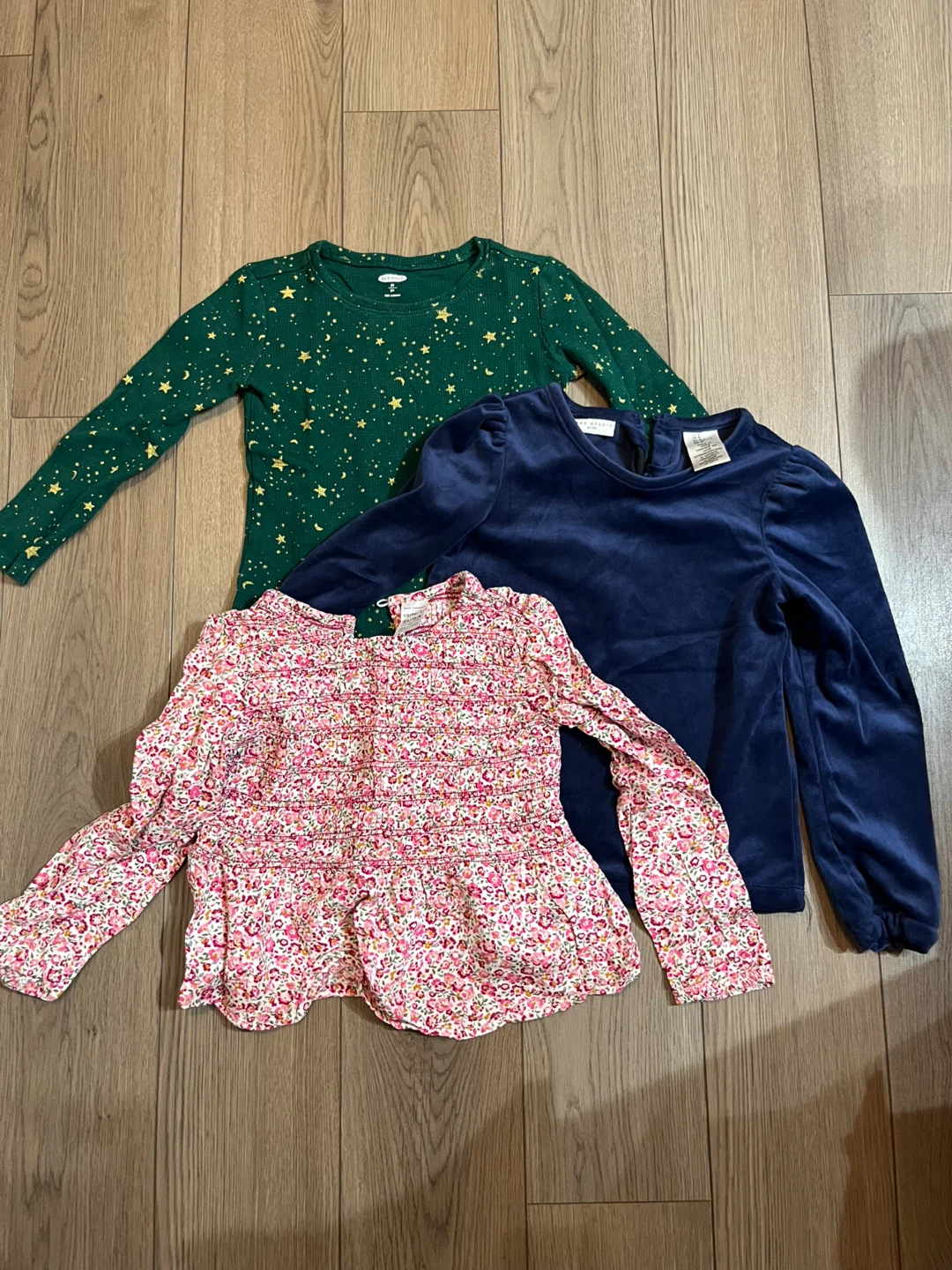 Set of 3 Girls Long Sleeve Tops Size 5