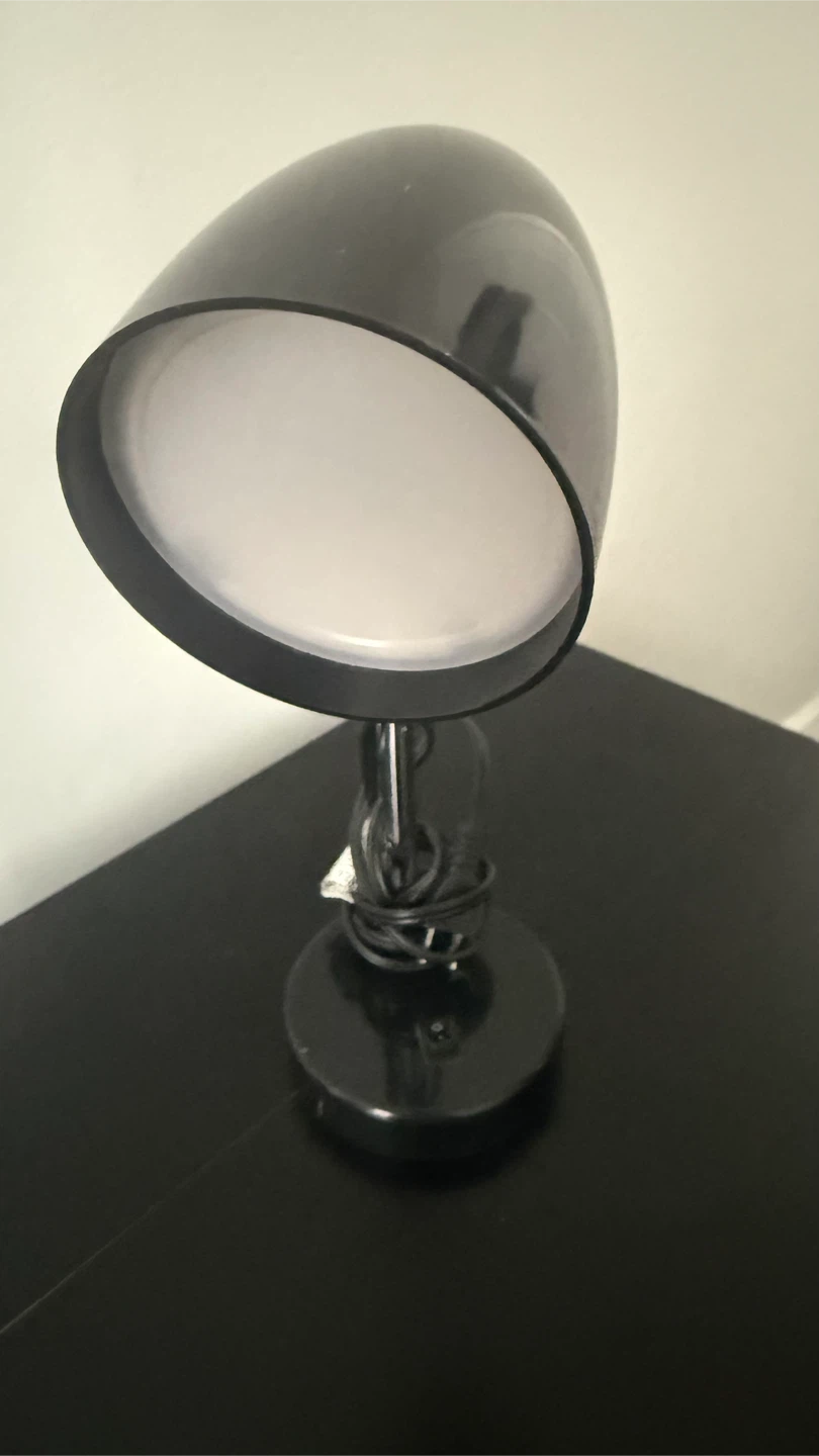 Black adjustable desk lamp