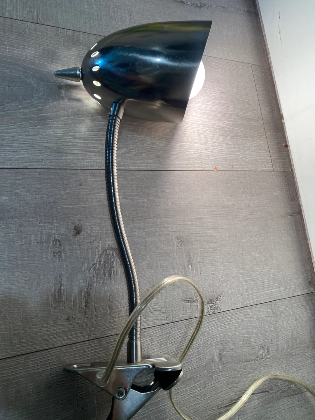 Metal Clip-On Desk Lamp