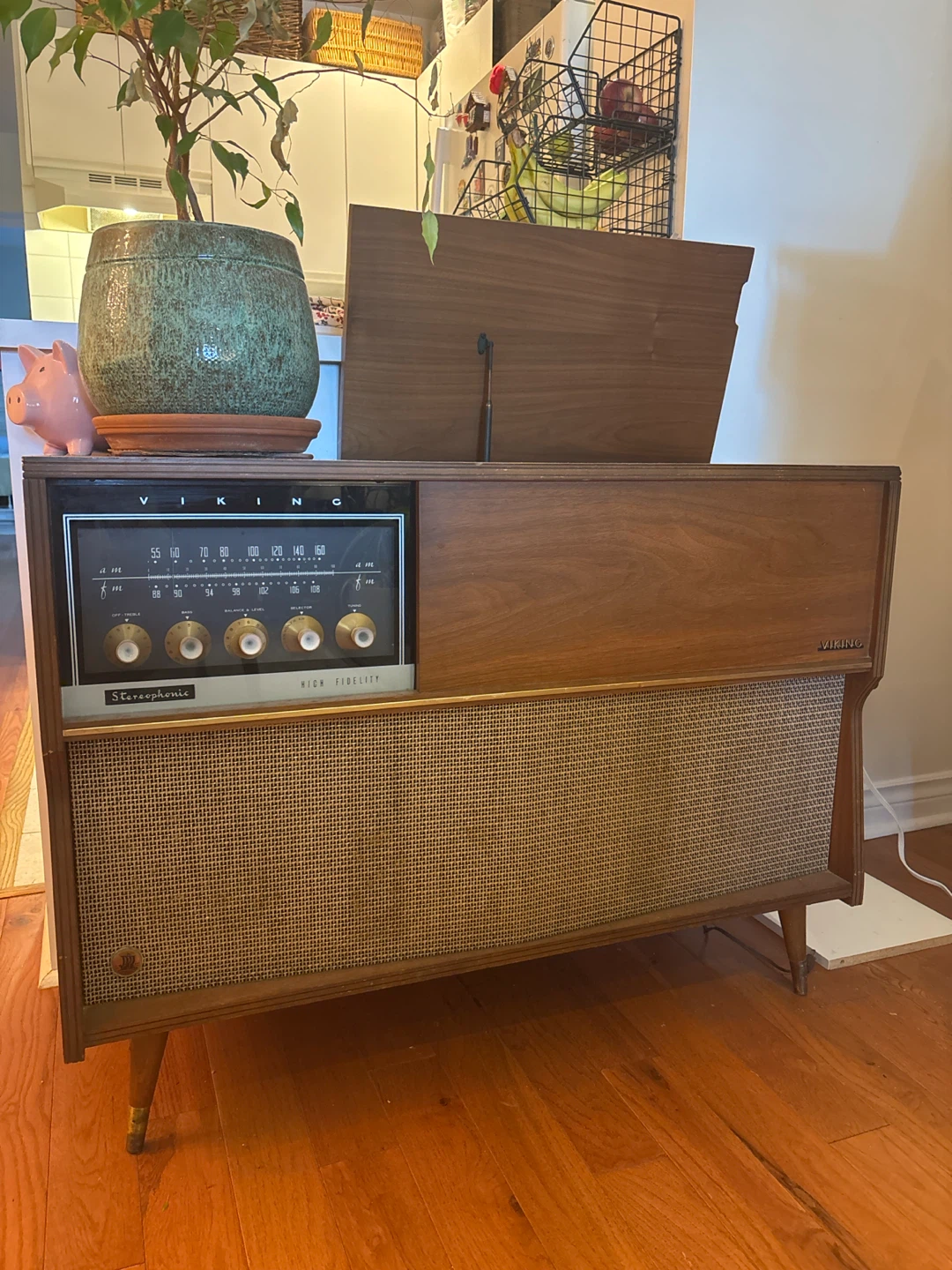 Vintage Viking Stereophonic Record Player Console