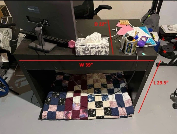 Black Study Desk