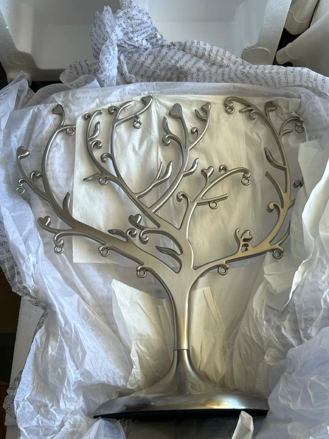 Papyrus - Brushed Silver Finish Family Tree Stand - Brand New