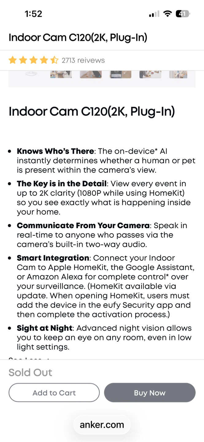 Eufy Security Indoor Cam 2K - photo 4