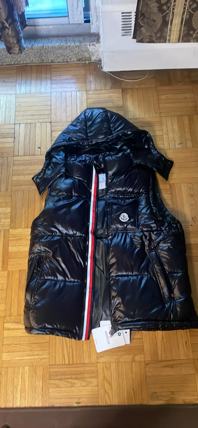 Moncler Hooded Down Vest Black - photo 2