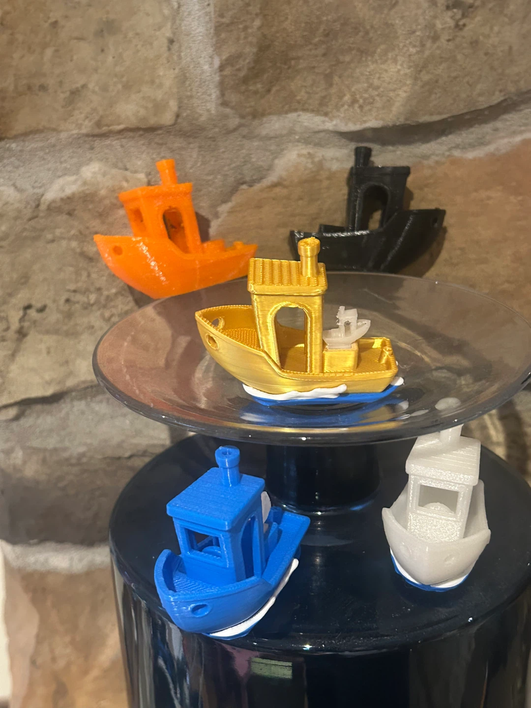 Each for $5 3D Printed Benchy Boats in different colours