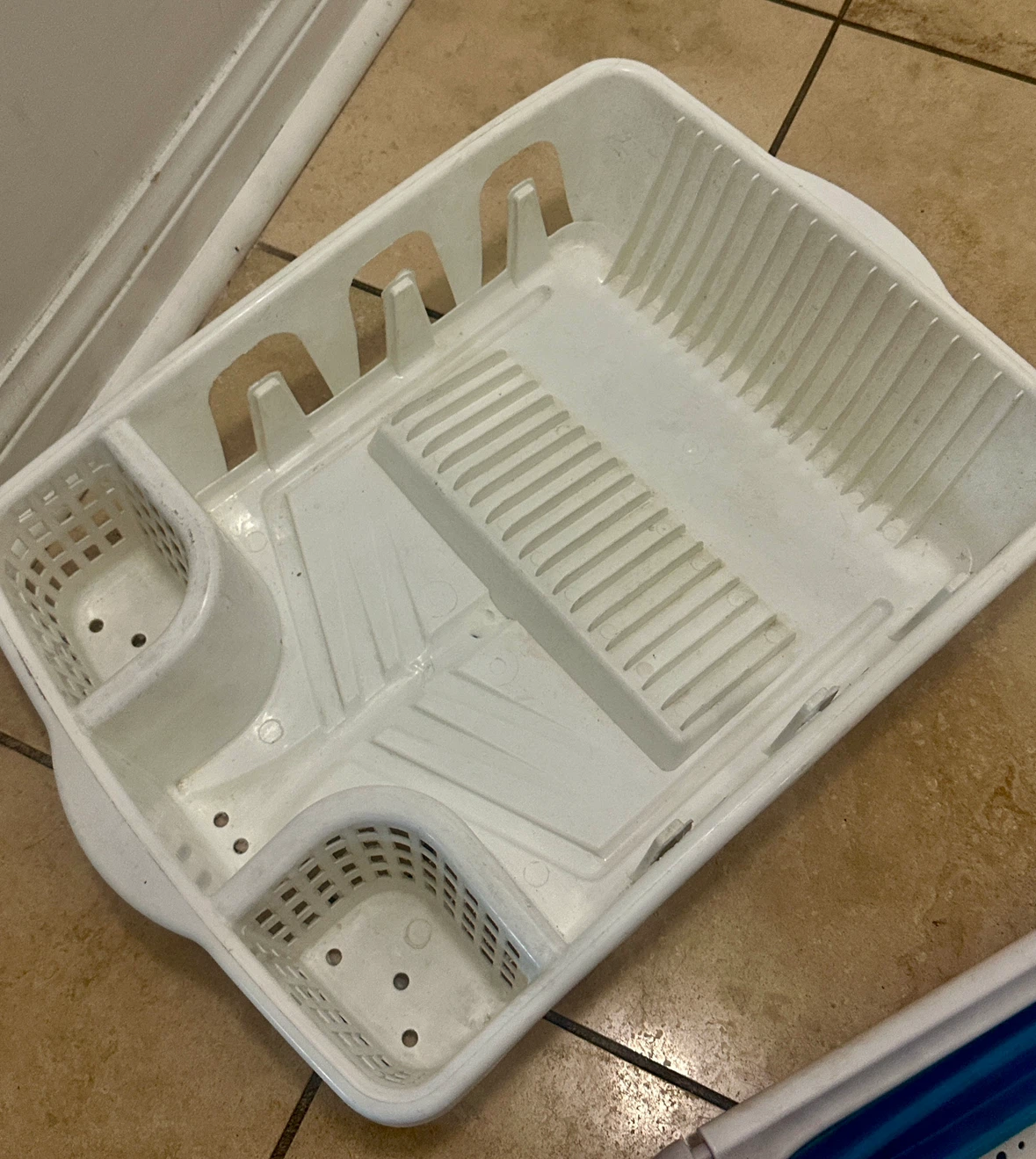 dish drying rack with basket - photo 4