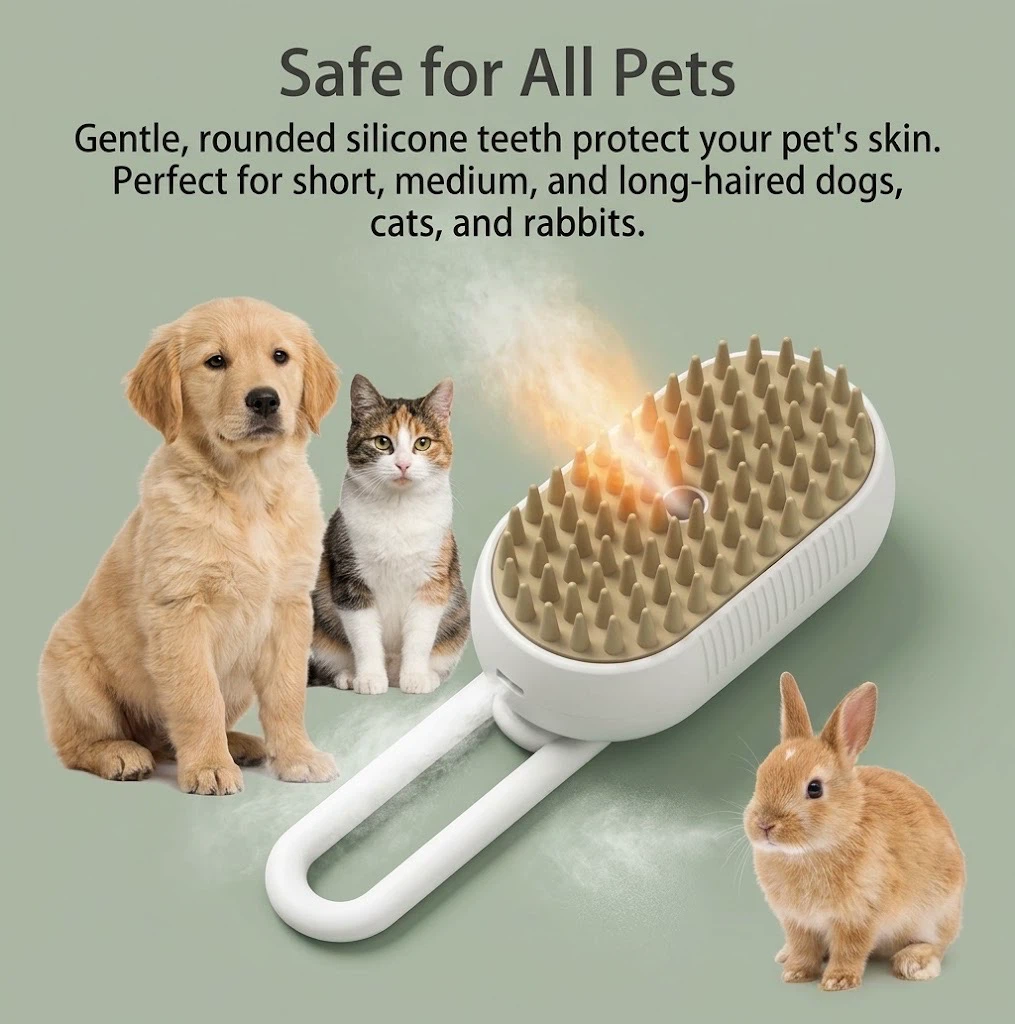 Electric Spray Massage Pet Brush - photo 2