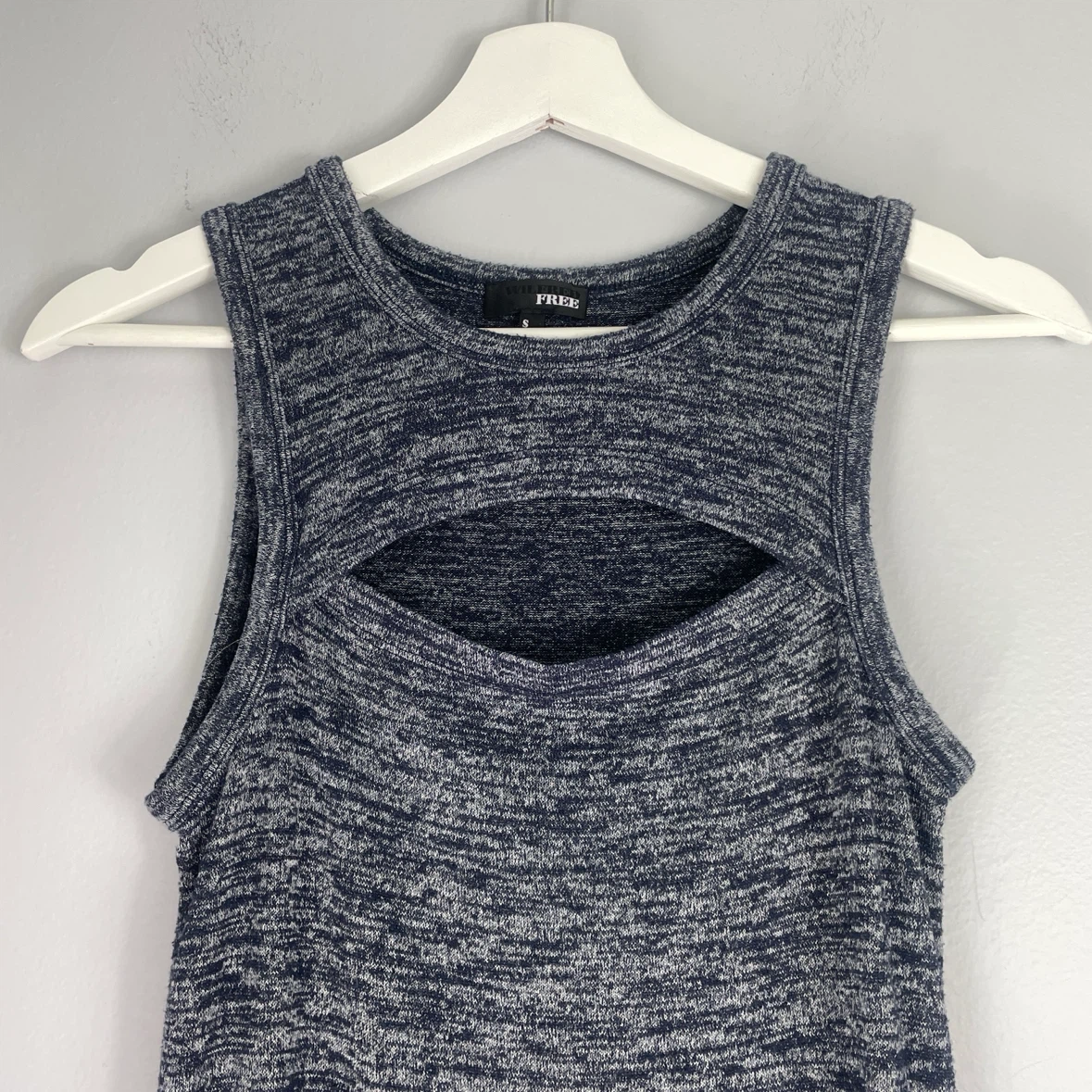 Aritzia Wilfred Free Heathered Navy Dress Size Small - photo 2