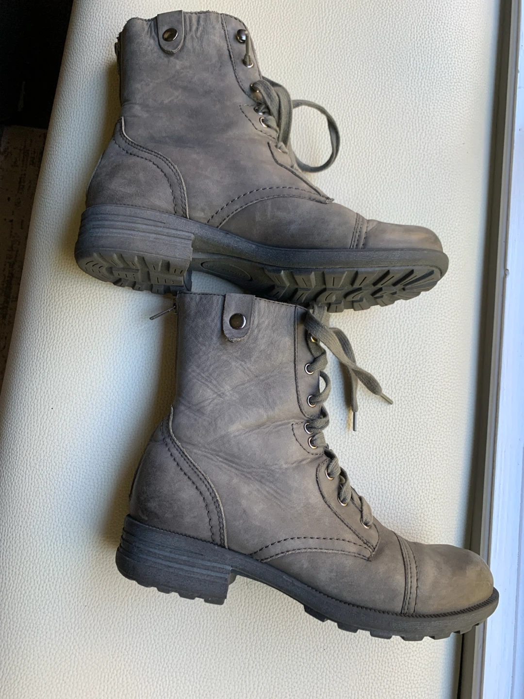 Leather Rockport Grey Lace-Up Boots - photo 4