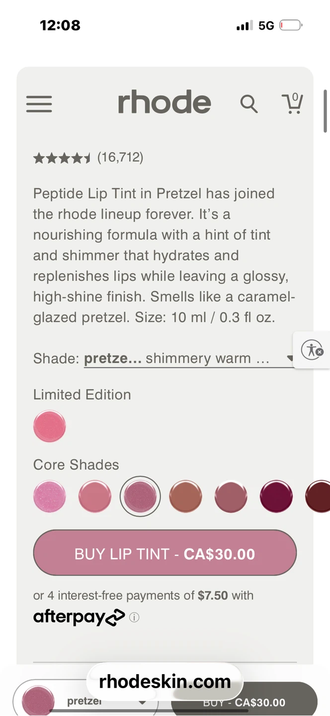 Rhode Peptide Lip Tint - Pretzel - photo 5