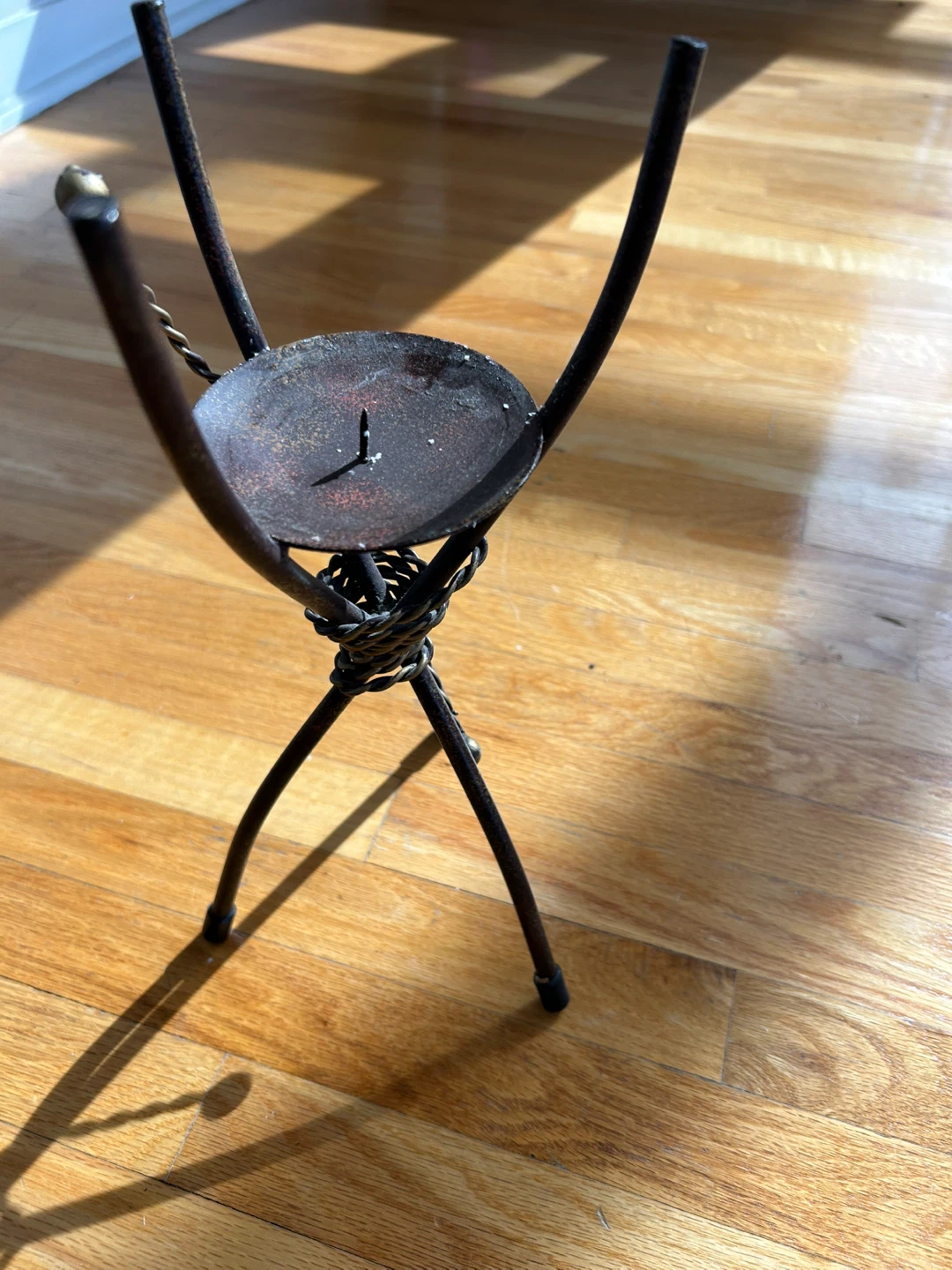 Wrought iron candle holder - photo 2