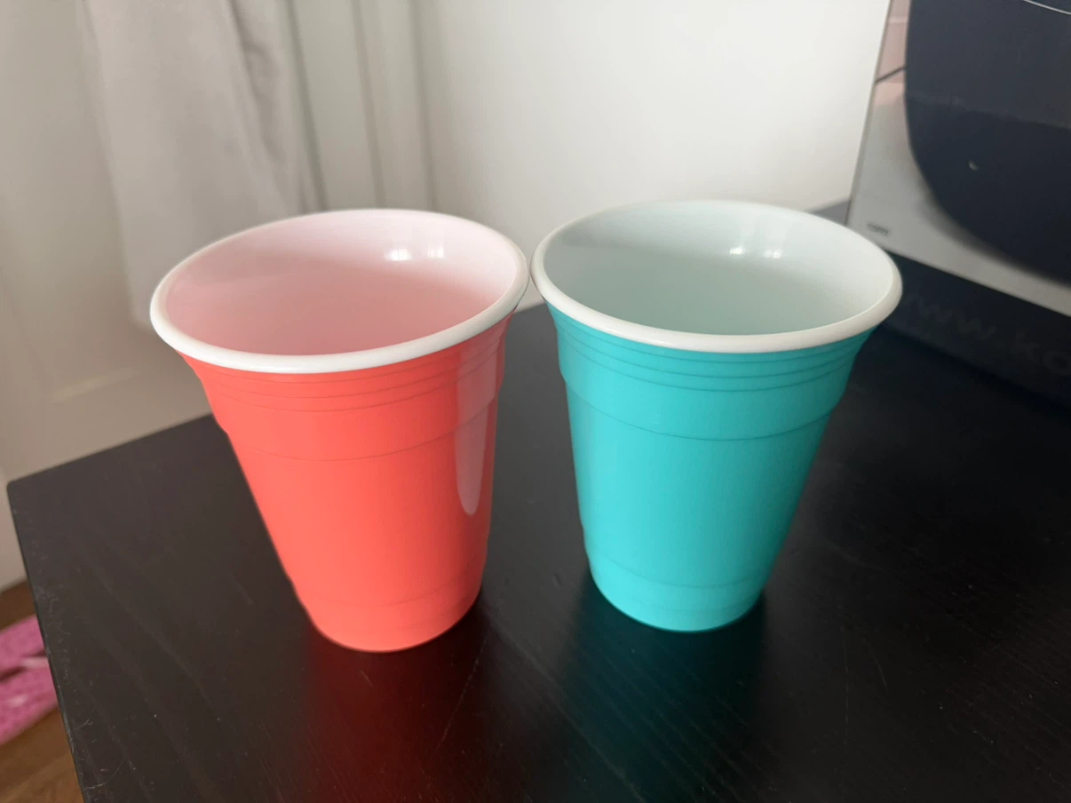 Set of Two Reusable Party Cups