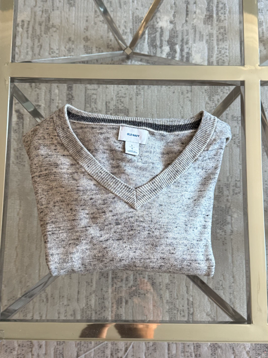 Lot of 3 Old Navy Men's V-Neck Sweaters - Size L (Dry Cleaned) - photo 3