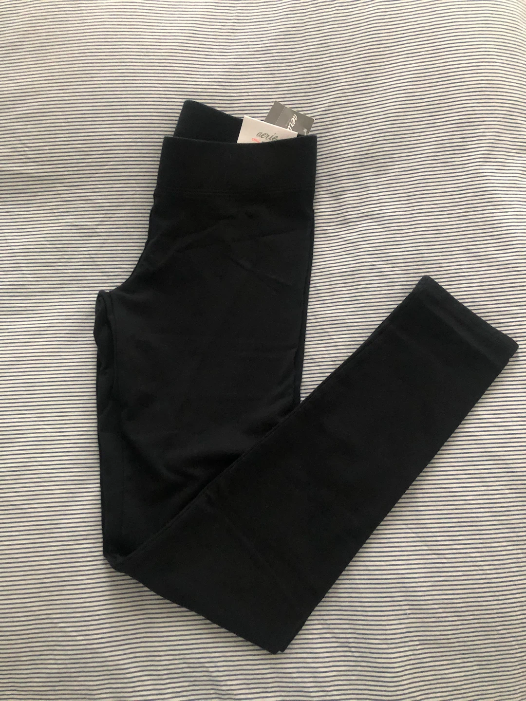 BNWT-Aerie Black Cotton Leggings