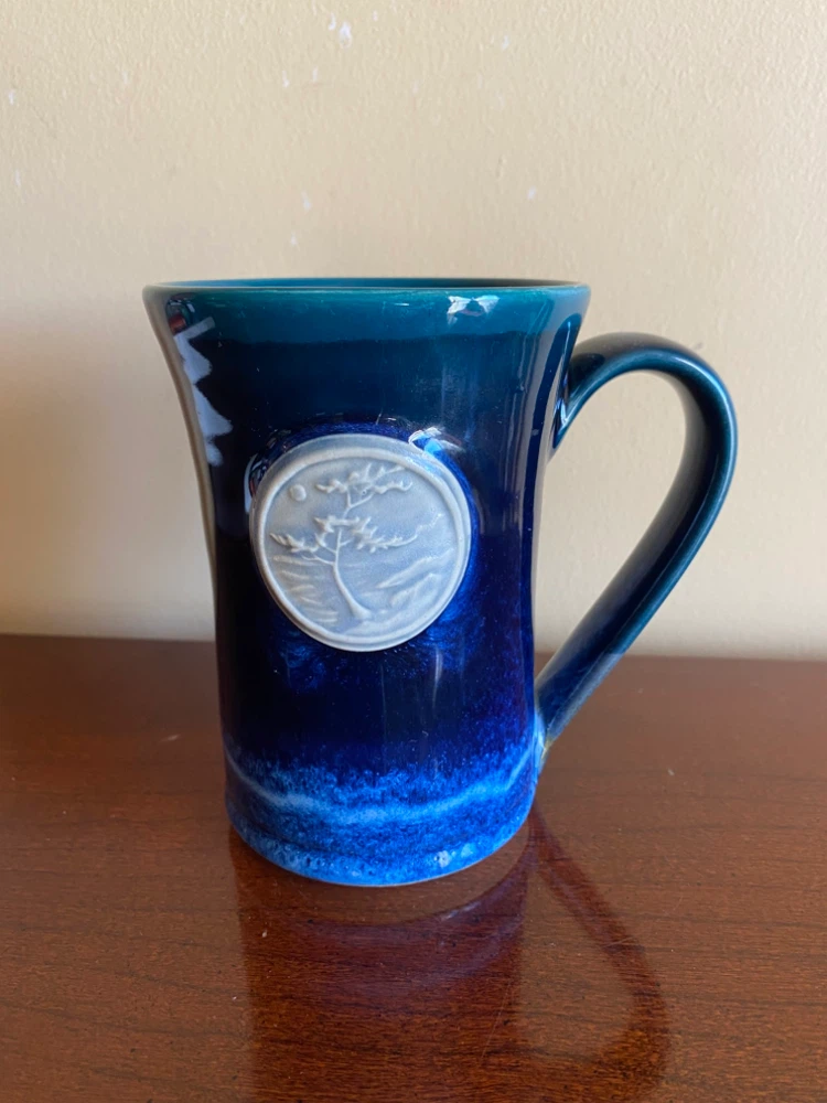 Pavlo Pottery Handmade 4.5’ Blue Mug