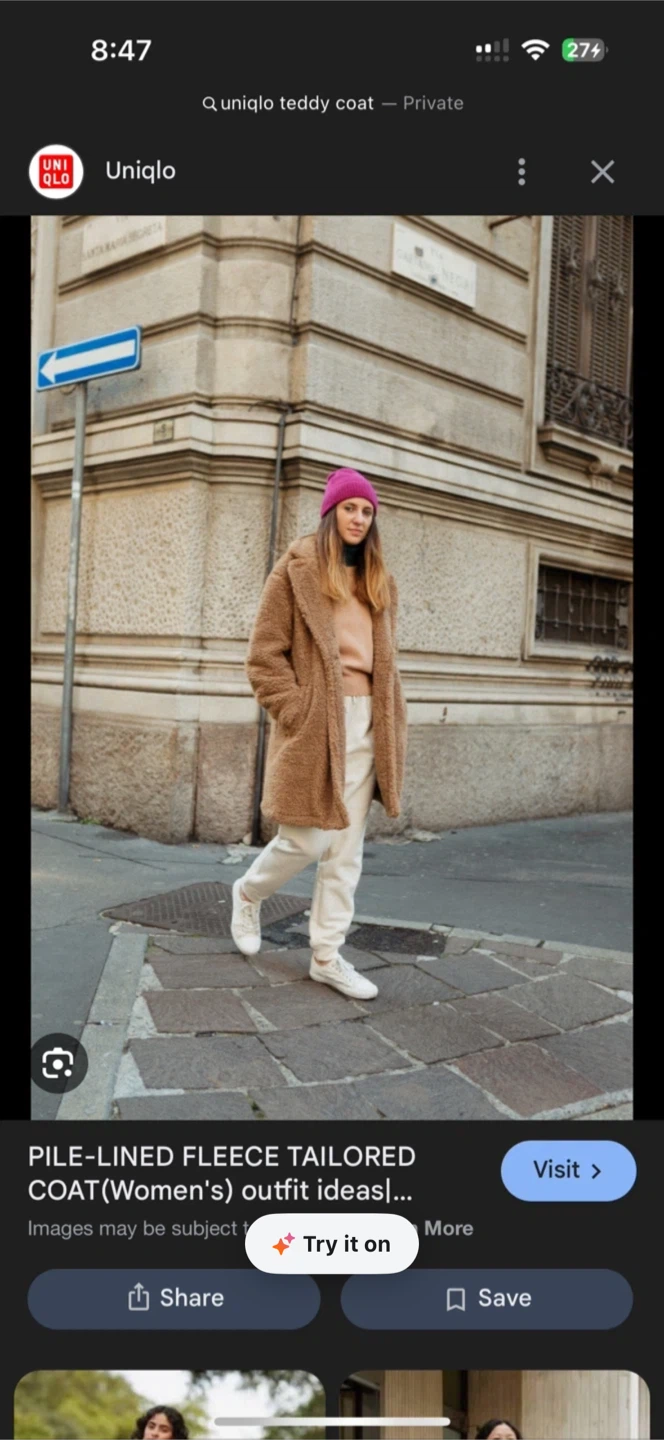 Uniqlo teddy coat XS - photo 2