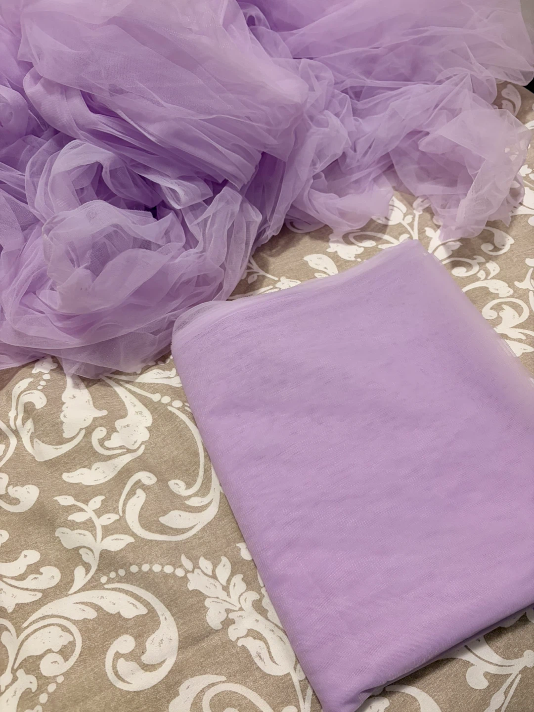 6 pcs Light Purple Net Table Runners - photo 3