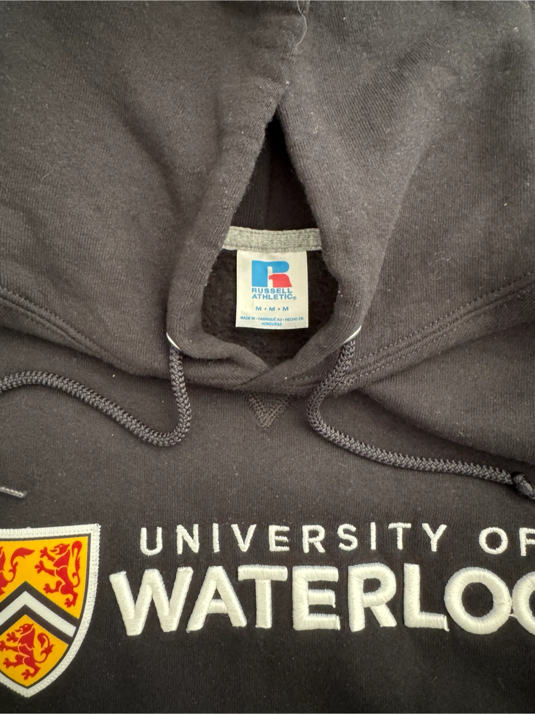 University of Waterloo Black Hoodie (Medium) - photo 2