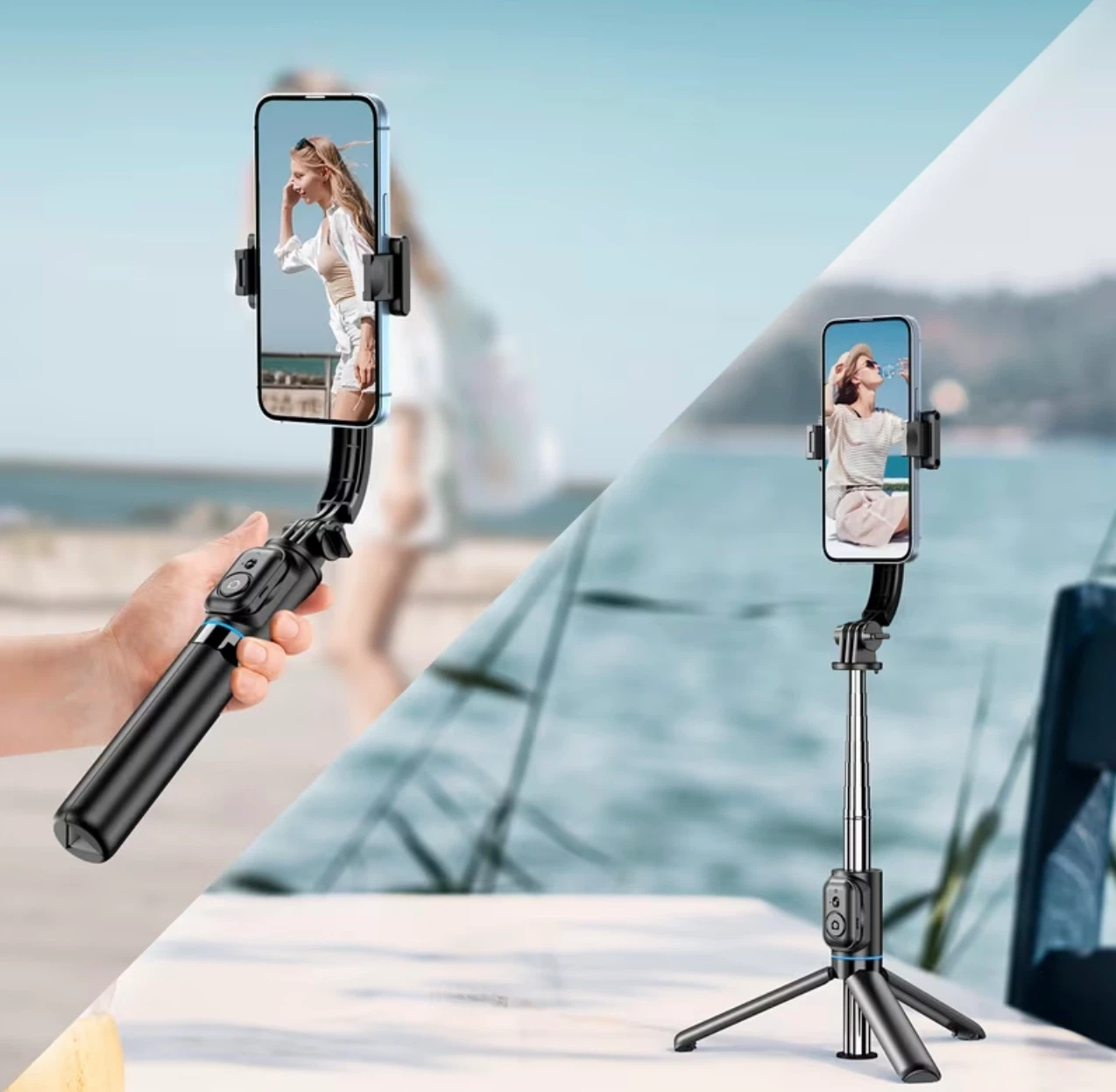 C01s Selfie Stick Tripod with Remote and Light - photo 3