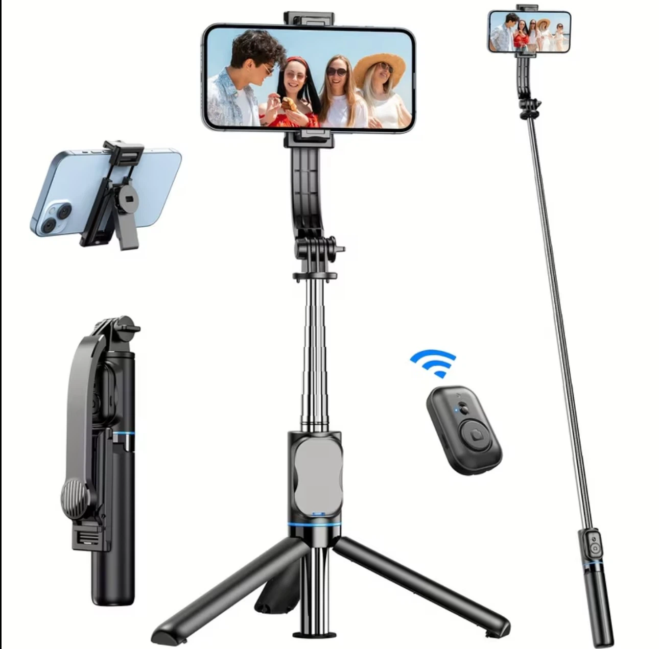 C01s Selfie Stick Tripod with Remote and Light - photo 4