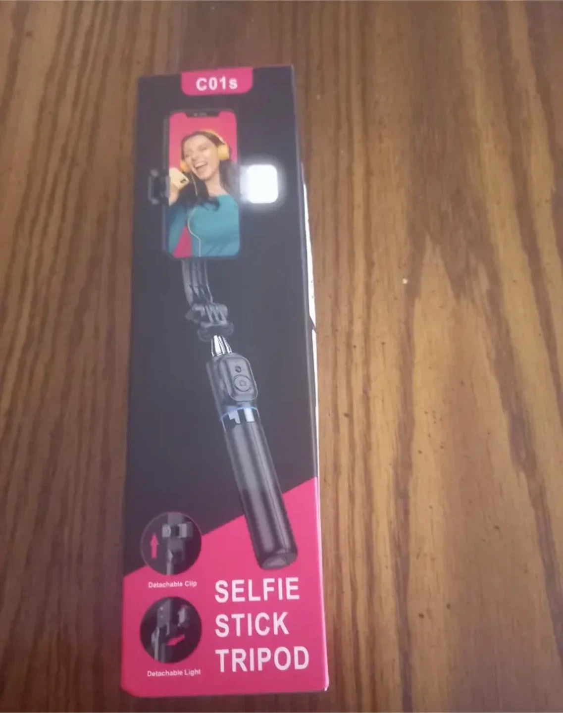 C01s Selfie Stick Tripod with Remote and Light - photo 5