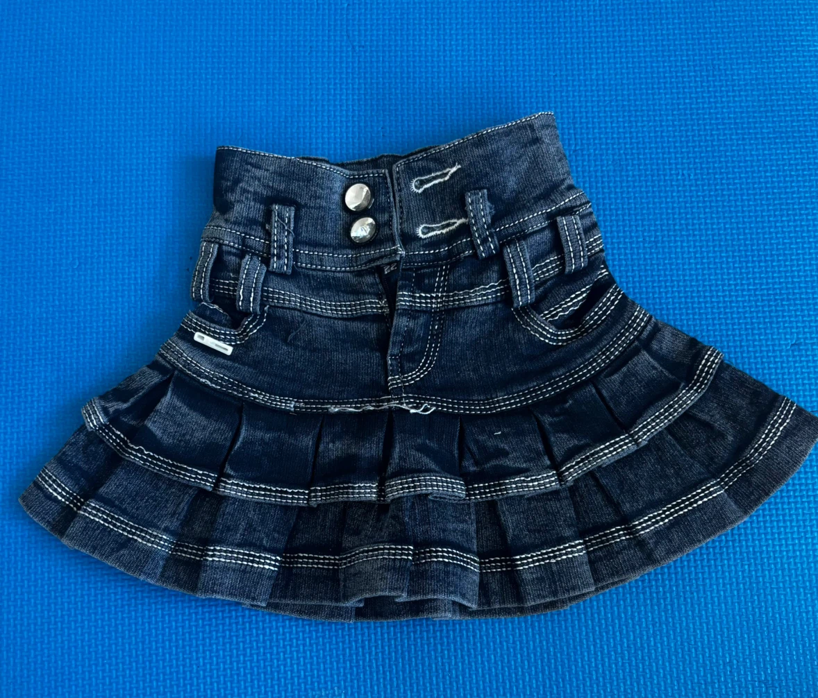 Girls Denim Ruffled Skirt -2-3Y