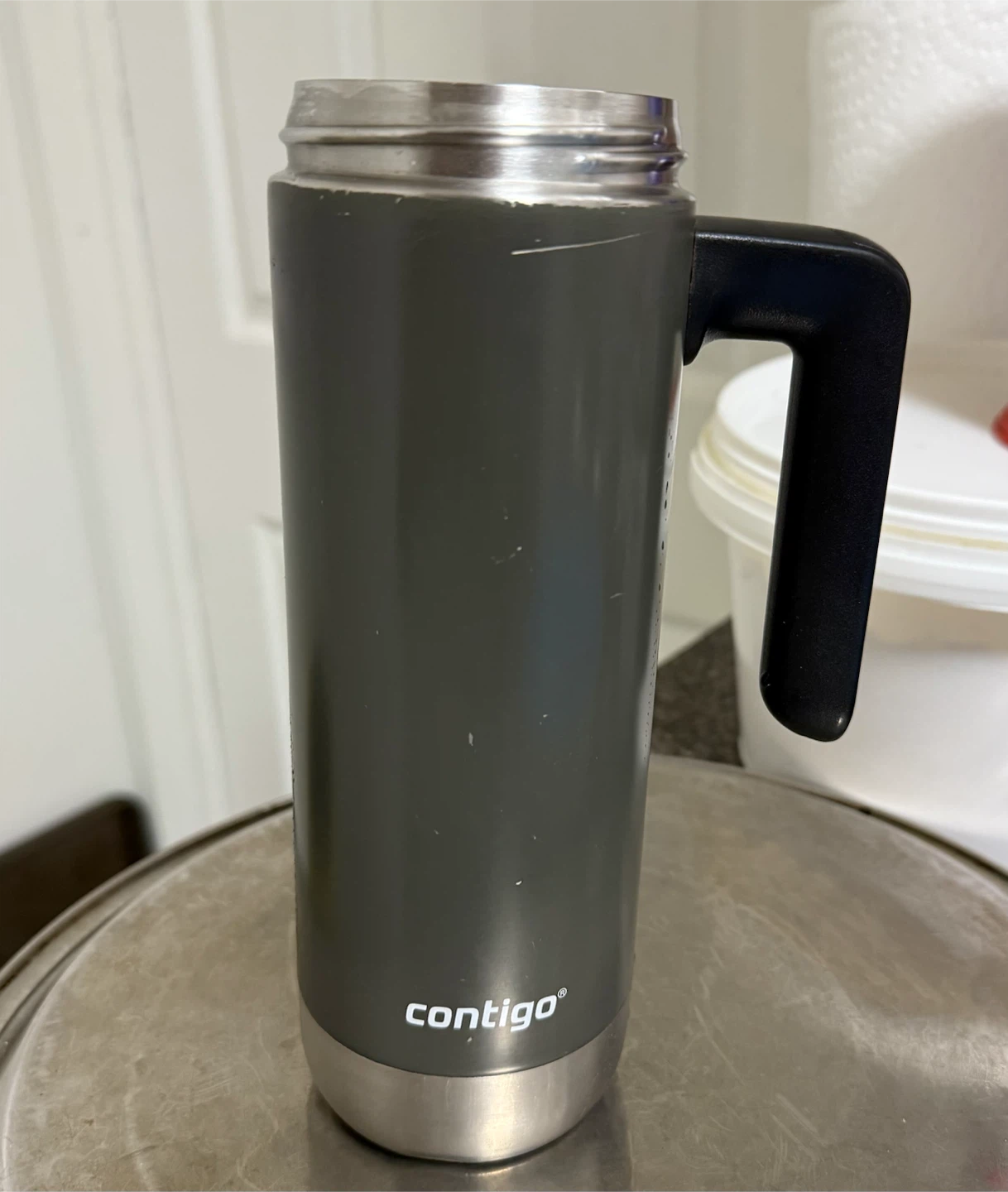 Contigo Grey Insulated Travel Mug-Used