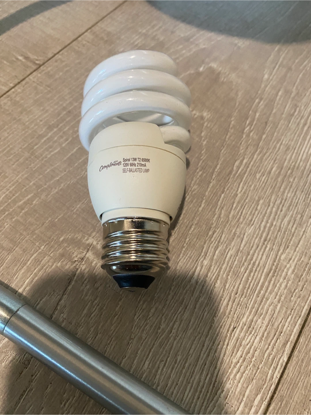 Compliments 13W T2 6500K Spiral Light Bulb - photo 2