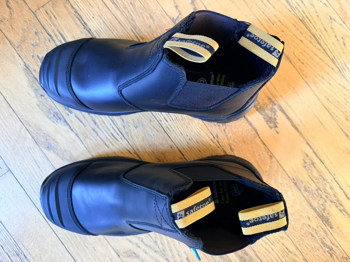 Safetoe Protective Work Boots - Black, Size 43 - photo 2