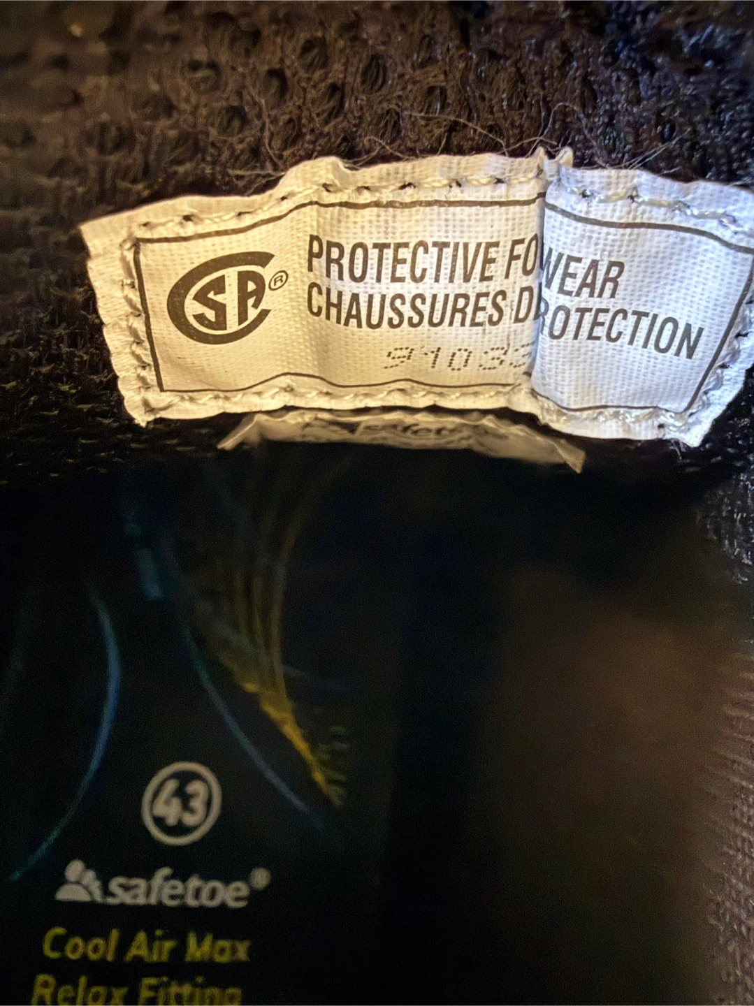 Safetoe Protective Work Boots - Black, Size 43 - photo 5