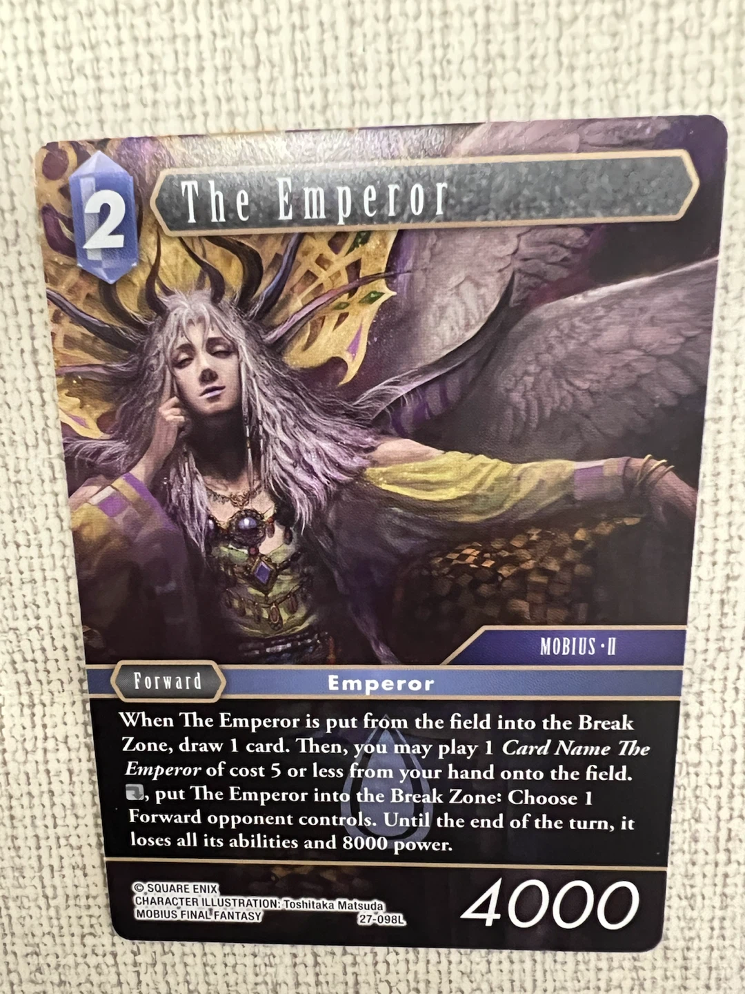 Final Fantasy TCG The Emperor 27-098L Card