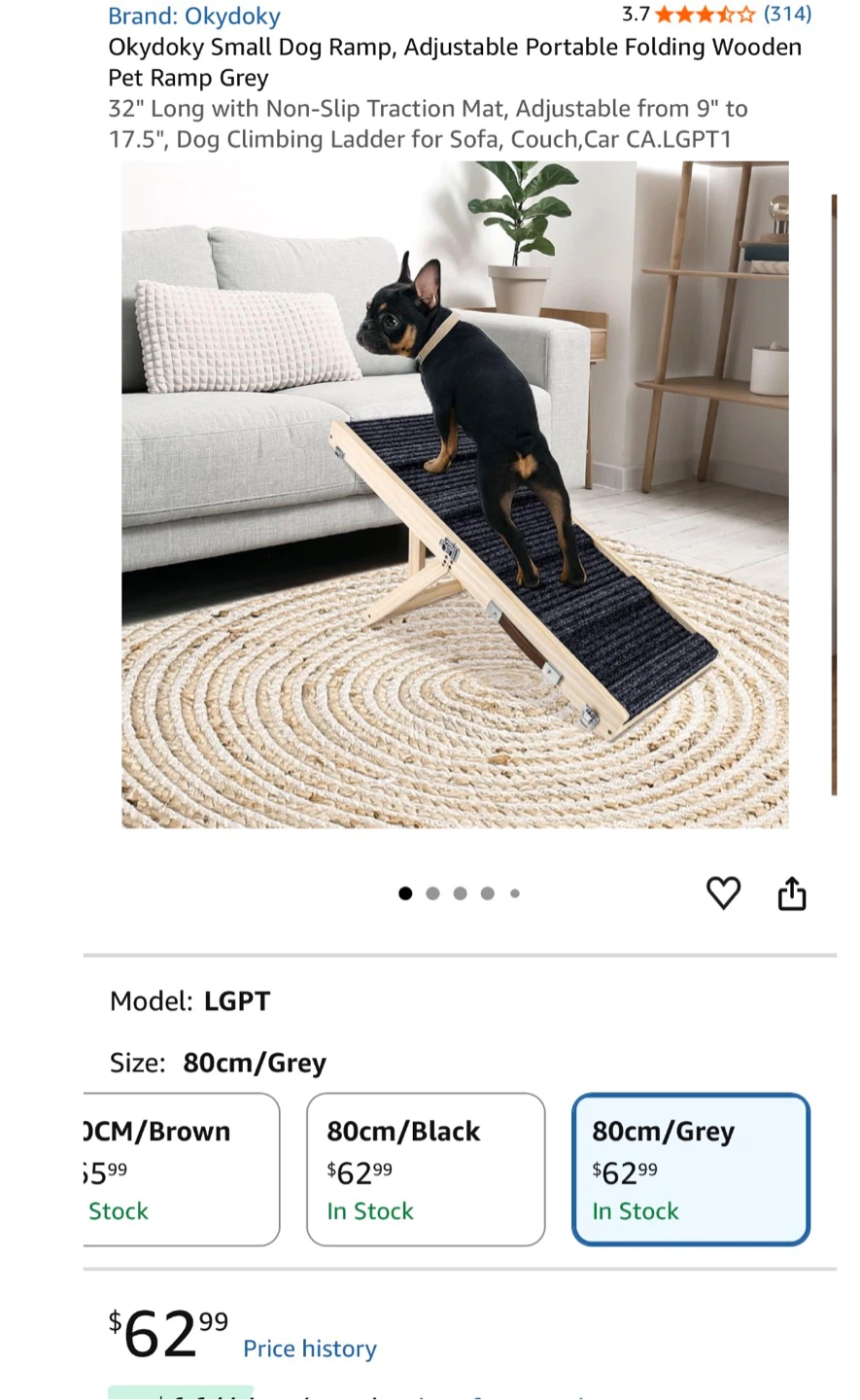 Okydoky Wooden Pet Dog Ramp