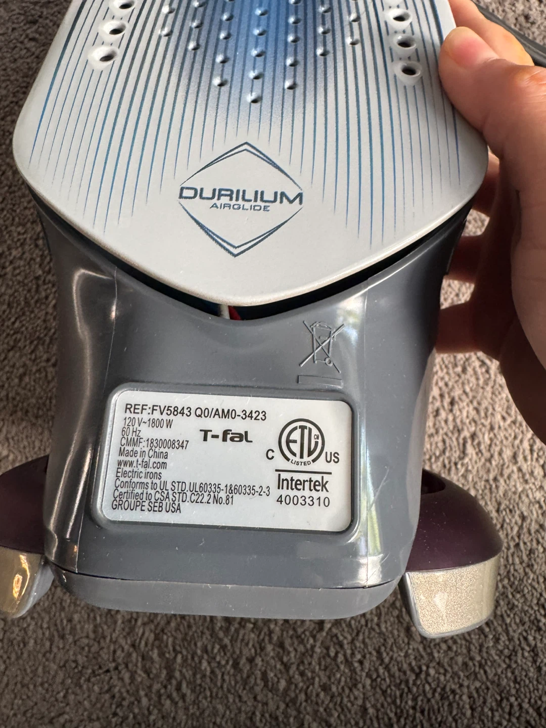 Brand new  T-Fal Ultraglide Plus Steam Iron - photo 3