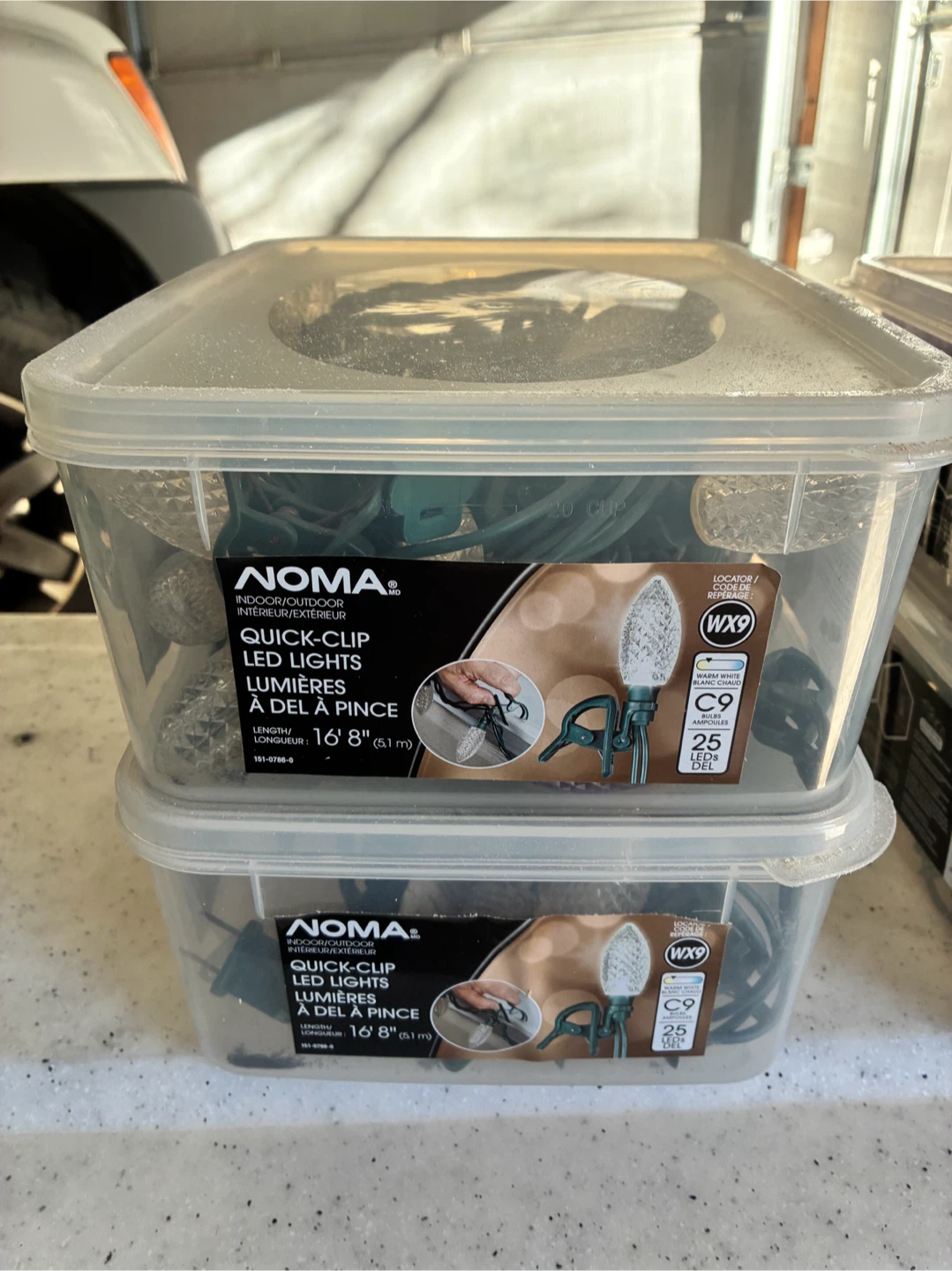 NOMA Quick-Clip LED Lights - Warm White and Purple