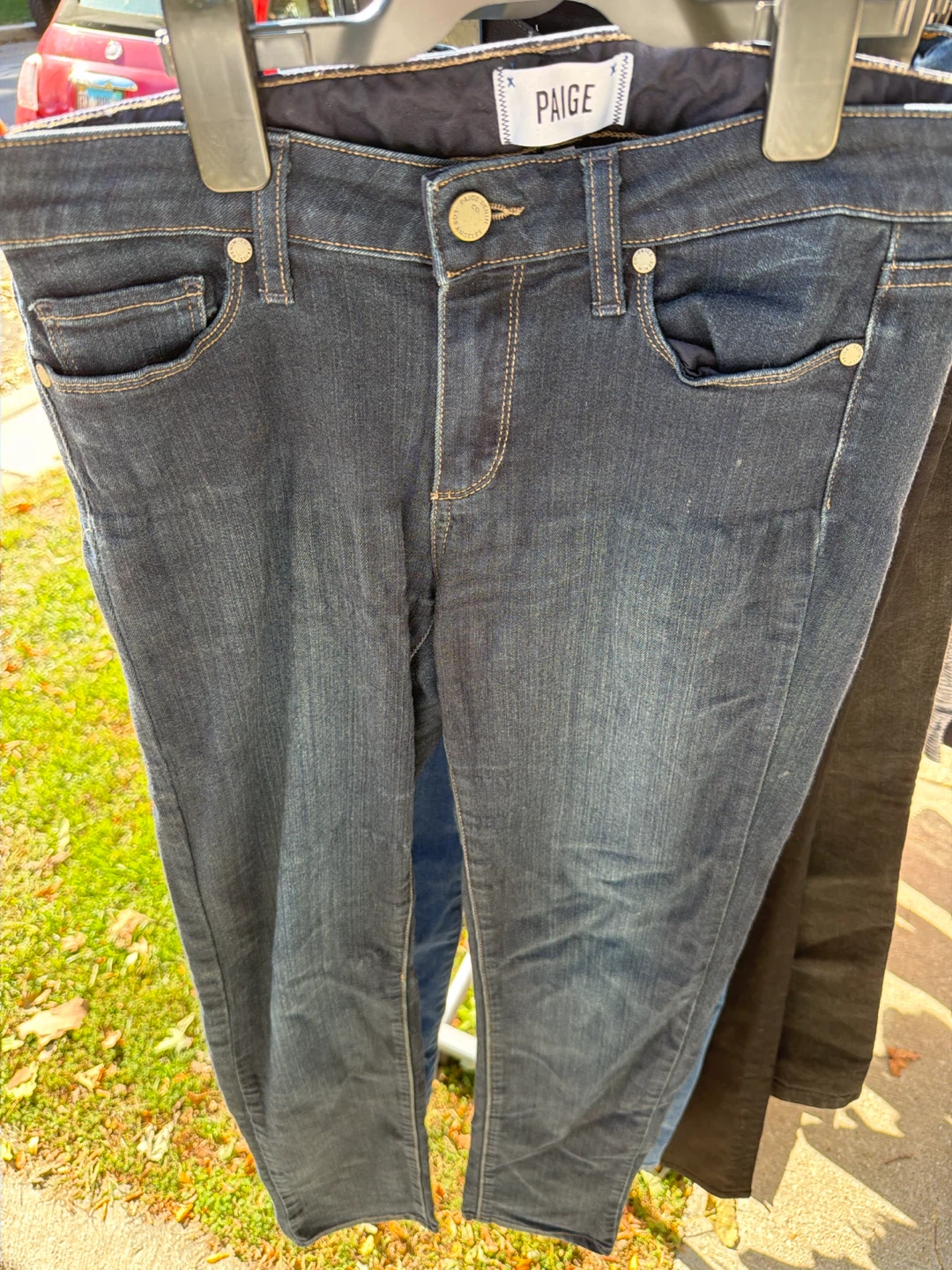Paige Dark Wash Denim Jeans