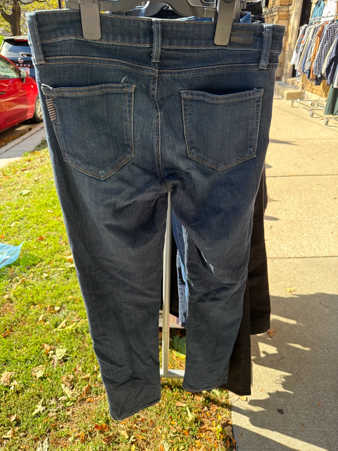 Paige Dark Wash Denim Jeans - photo 2