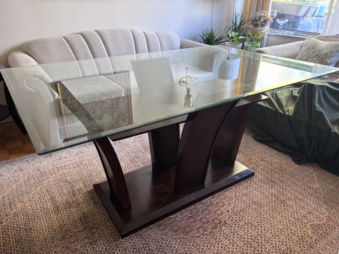 Modern Glass Top Dining Table - photo 4