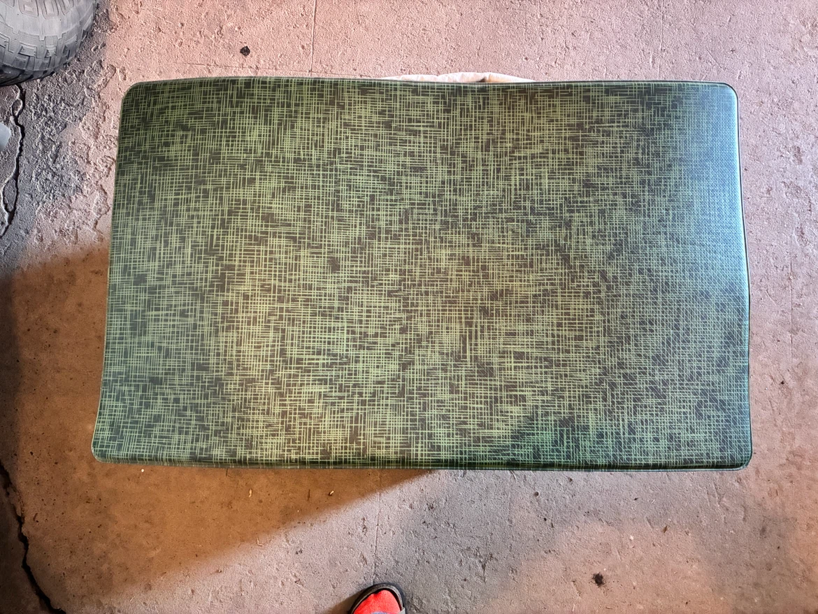 Vintage Green Patterned Fatigue Mat