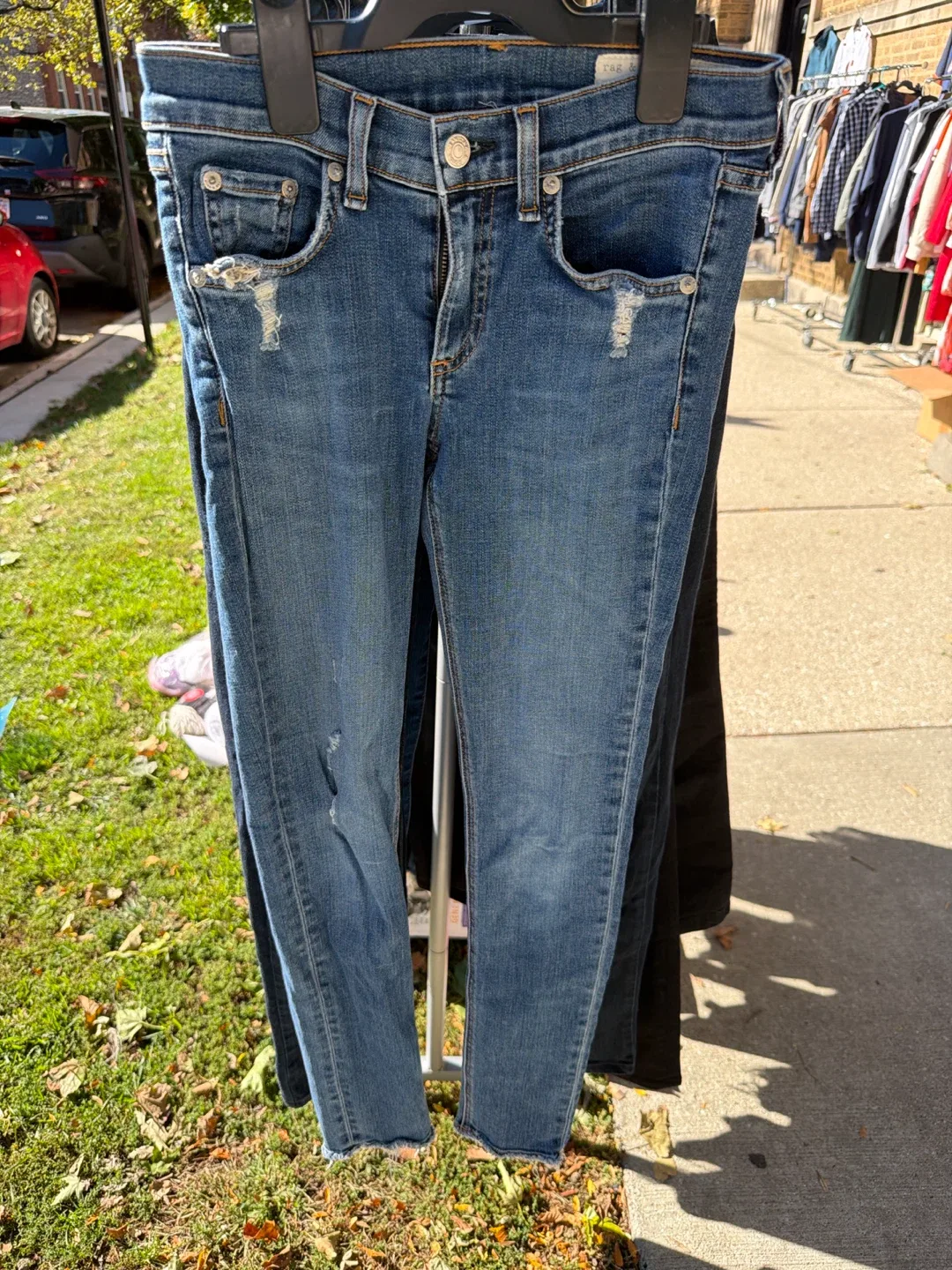 Rag & Bone Distressed Skinny Jeans