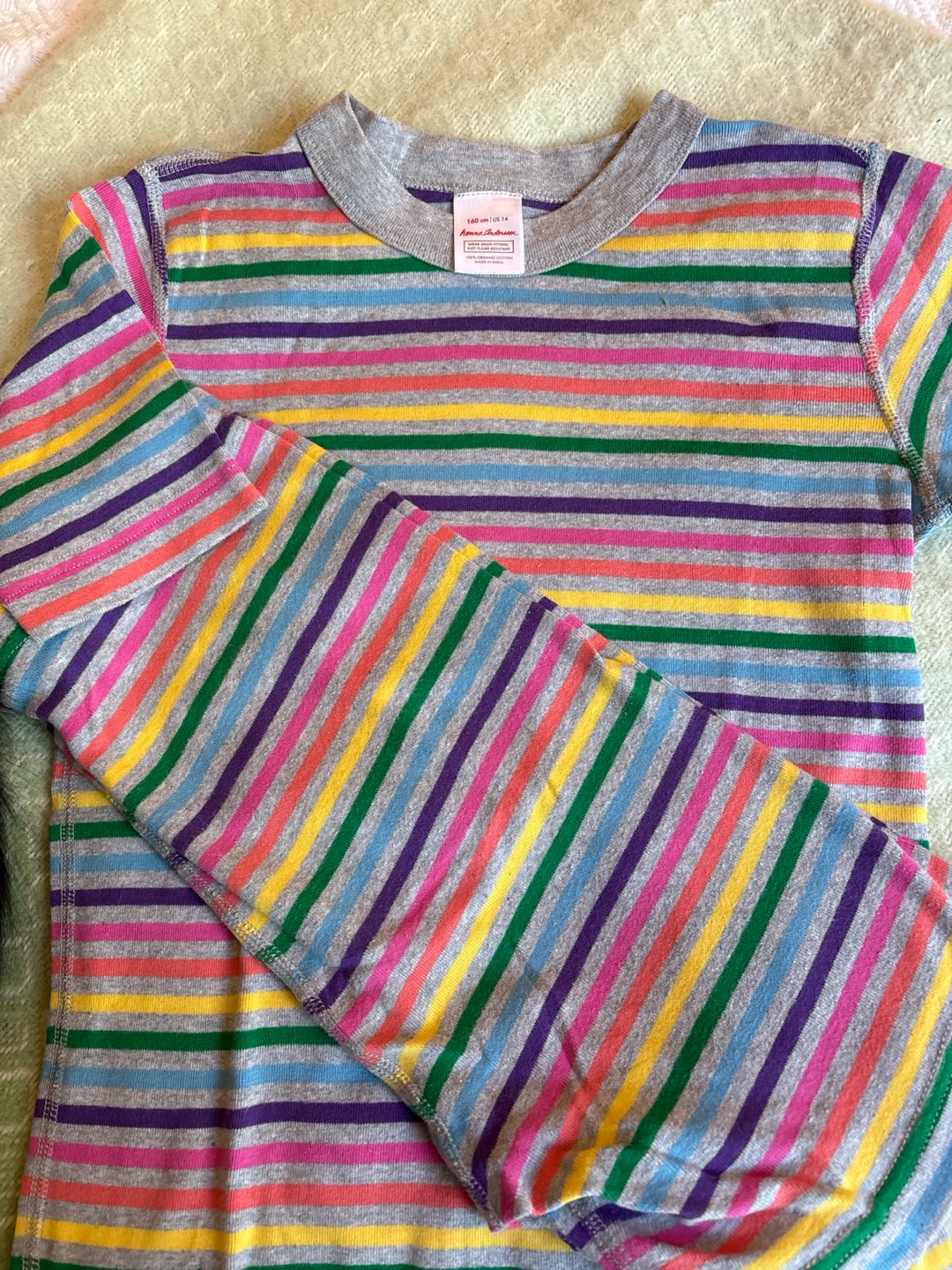 Hanna Andersson organic cotton Striped pj