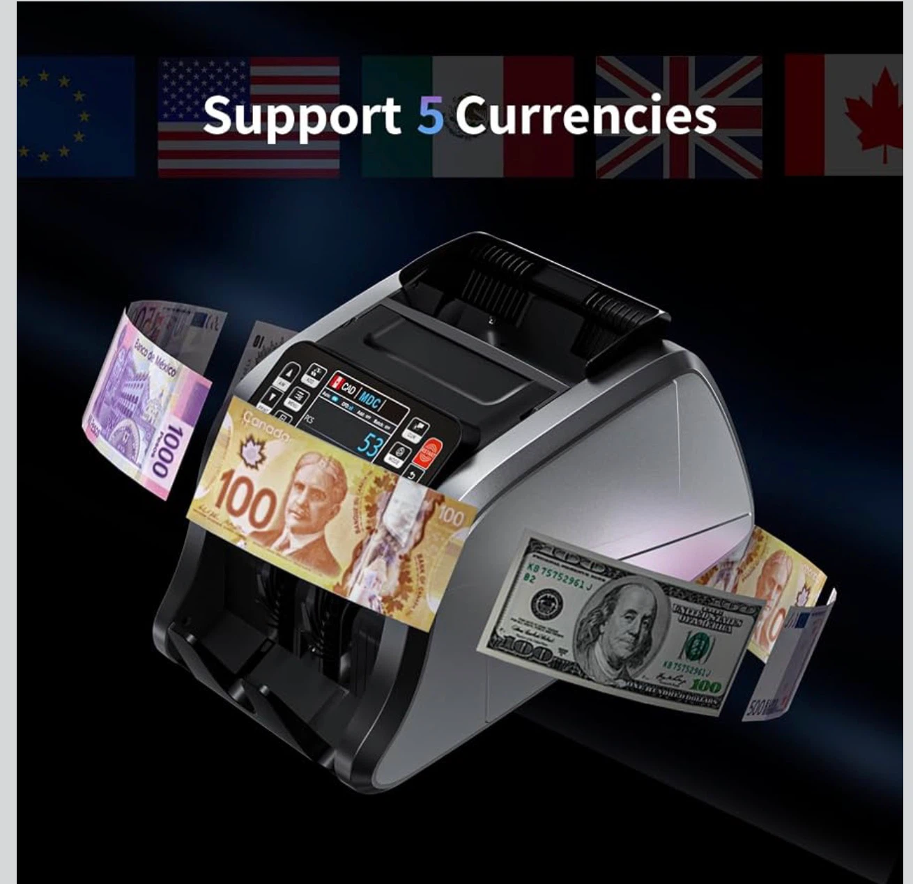 Aneken N60 Multi-Denominations Money Counter - photo 3