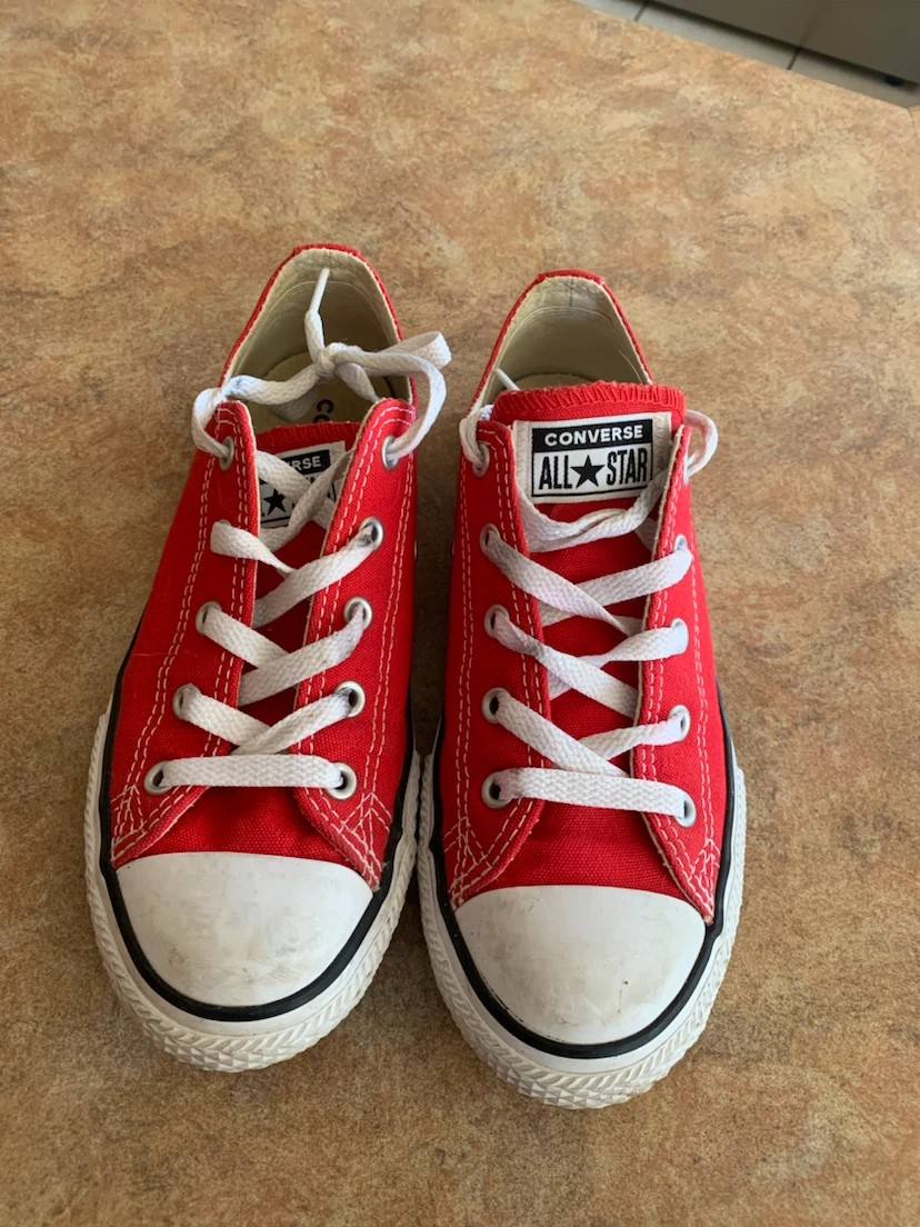 Converse All Star Youth Red Sneakers US 3
