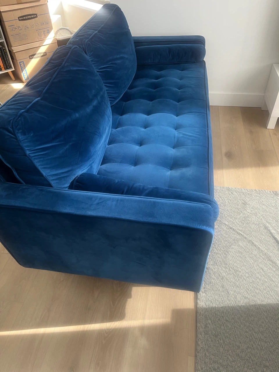 Navy blue couch - photo 3