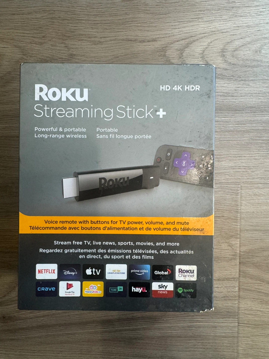 Roku Streaming Stick+ 4K HDR with Voice Remote - 3810CA