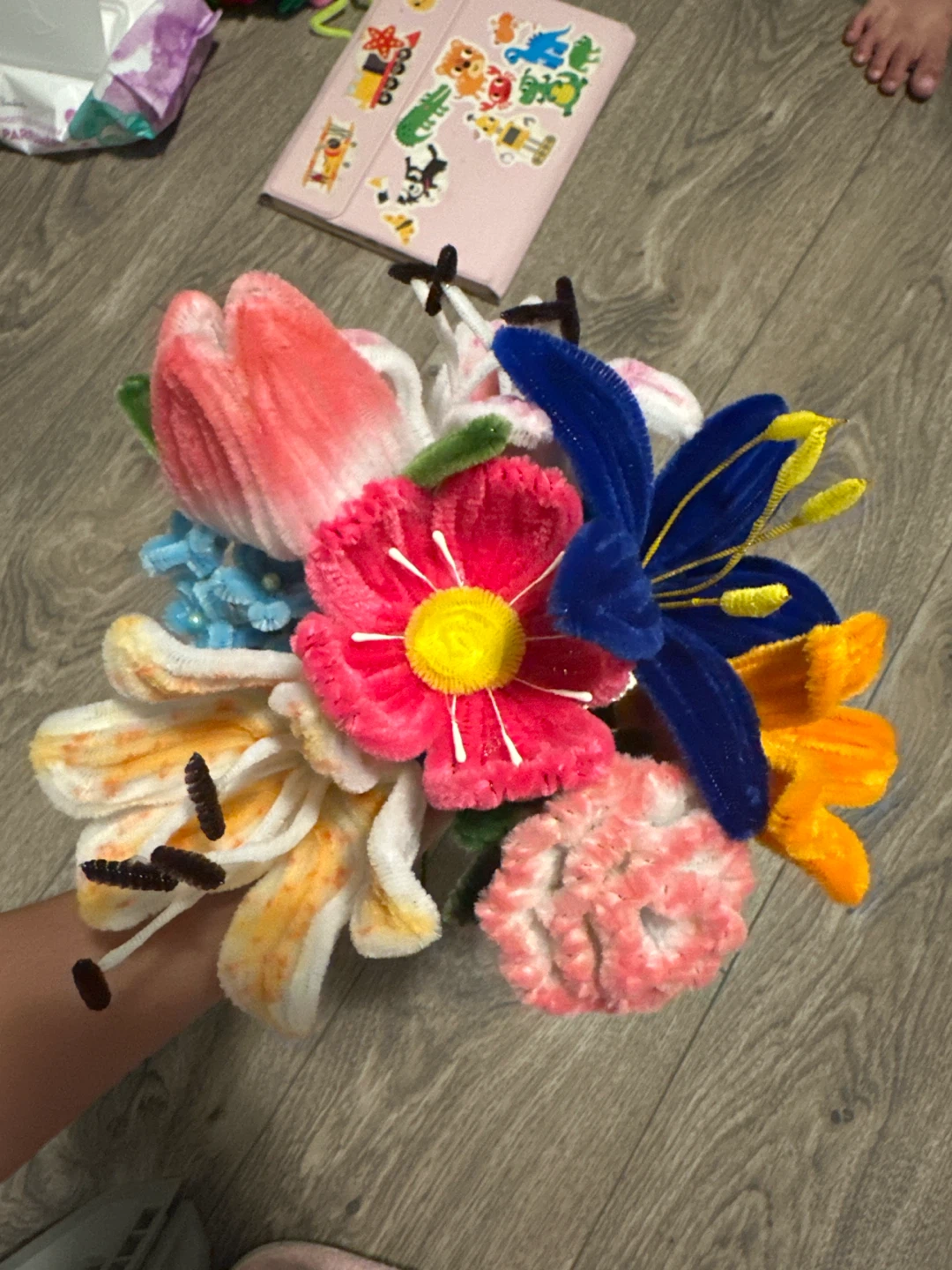 Handcrafted Pipe Cleaner Flower Bouquet