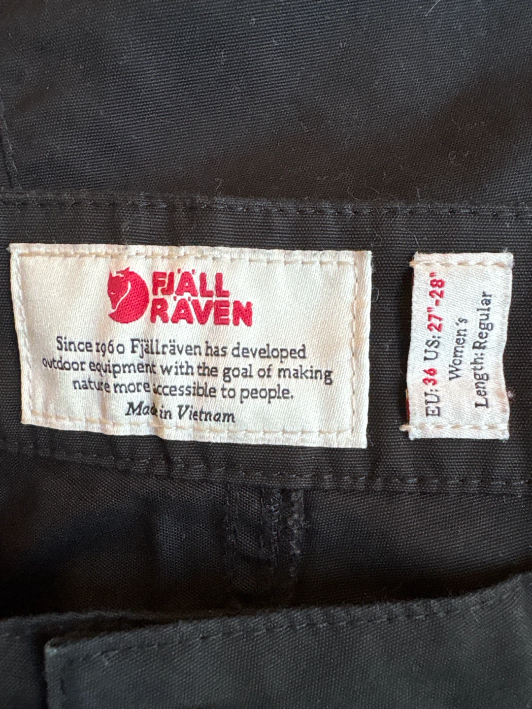 Fjällräven Women's G-1000 Black Trousers - photo 3